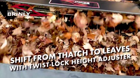 Brinly-Hardy 42 in. Tow-Behind Lawn Sweeper with Double-Helix Brushes for Lawn Tractors and Zero-Turn Mowers LS2-42BH2-G