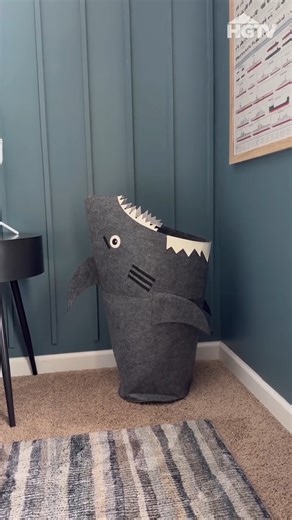 This shark-tastic hamper will add a splash of fun to laundry day, just in time for for Shark Week 😏🦈💦 #SharkWeek starts Sunday, July 20 on Discovery! Buy it on Amazon: https://amzlink.to/az0AIELB4unGs (We may make 💰 from these links!) | HGTV