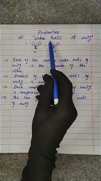 Cube Roots of Unity Made Easy | Class 11 Mathematics | Quick Revision #shorts