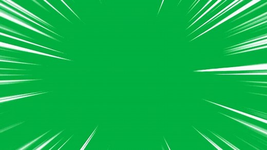 Download Anime speed line effect loop animation on green screen background for free
