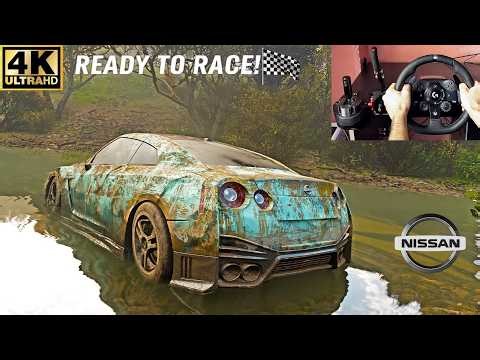RESTORED & RACED VS SUPERCARS Nissan GTR R35 (1047HP) | Forza Horizon 5 Steering Wheel Gameplay