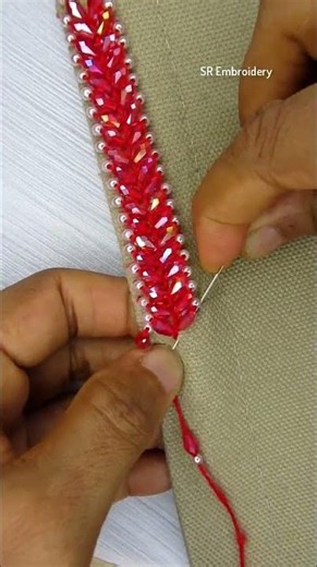 💓Super unique & elegant border lace hand embroidery💫 #embroidery #design #handembroidery ...
