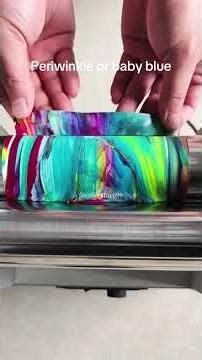 Periwinkle or baby blue #colormixing #satisfying #oddlysatisfying