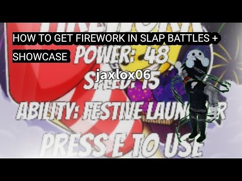 How to get firework in slap battles + showcase