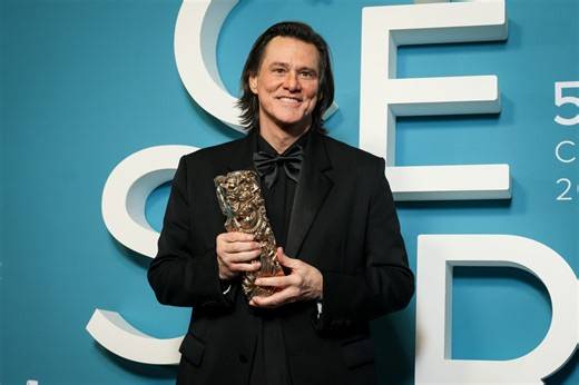 Yes, that was really Jim Carrey at the César Awards in France
