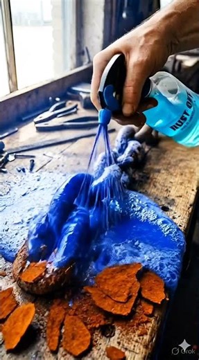 Day 6 — Industrial Chain Link Rust Cleaning | ASMR Short | #rustcleaning #restoration