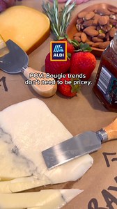 Charcuterie board at ALDI low prices, but make it a table. | ALDI USA