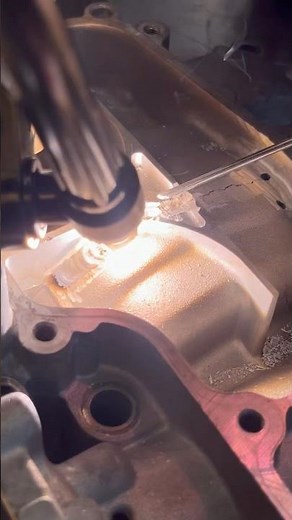 Tig welding cast aluminum rotax engine case