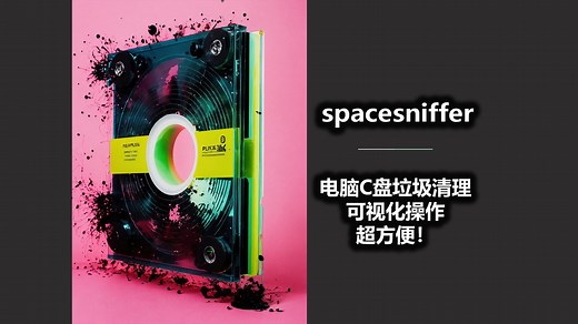 spacesniffer 电脑C盘垃圾清理 可视化操作 超方便！