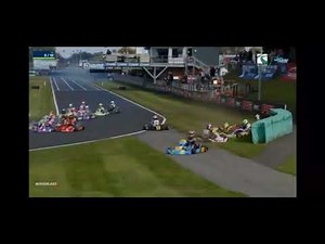 World Kart Championship 2024 PFI International - 1st lap crash 6 Karts #crash #racing #karting