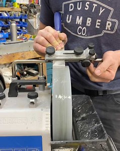 1.2M views · 4.8K reactions | Sharpening woodwork chisels with the Tormek sharpener | The Dusty Lumber Co. | Facebook
