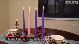 Watch Christmas Advent Candles with Remote and Timer on Amazon Live