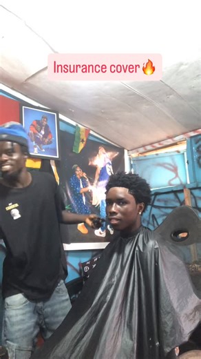 Insurance cover barber shop🔥🇬🇭 on Instagram: "Insurance cover barbershop 💈"