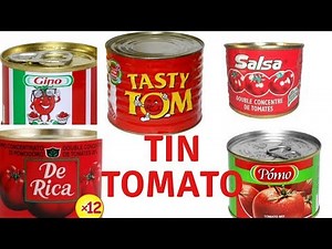 Ghana Tin tomato paste made at home