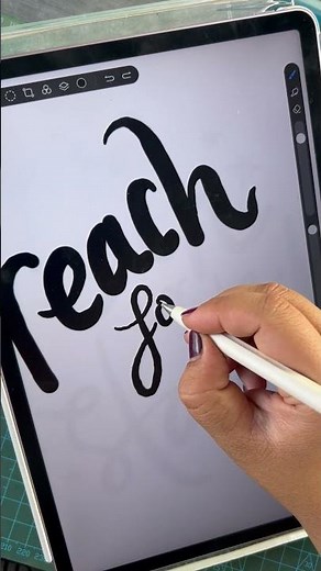 Watch this elegant hand lettering unfold #procreate #lettering #aesthetic