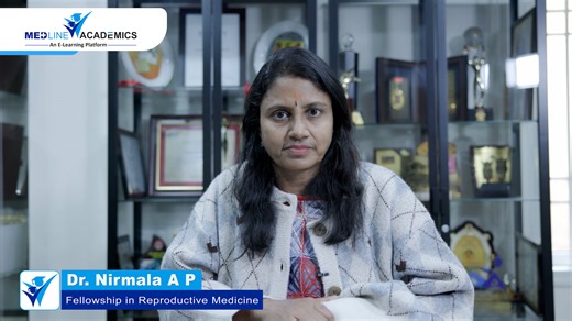 Dr. Nirmala A.P. from Mysore, Karnataka shares her transformative learning journey with Medline Academics (Formerly known as IIRRH). Over nine months of structured online academic training, she benefitted from highly informative, well-paced lectures delivered twice a week by experienced faculty, allowing her to upskill without compromising her clinical practice. With over a decade-long aspiration to enter the field of IVF, this hybrid learning model has empowered Dr. Nirmala with the knowledge, 