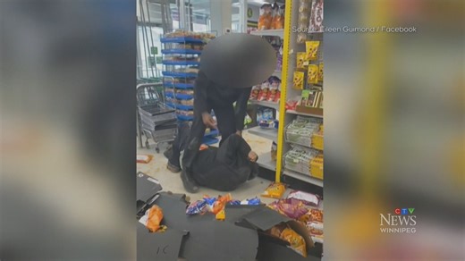 Alleged assault of shoplifter caught on camera