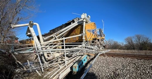 Parker County road closed after train collides with semi-truck trailer