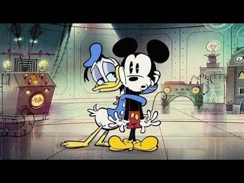 Mickey Mouse Donald Duck Cartoon Split Decision Shorts