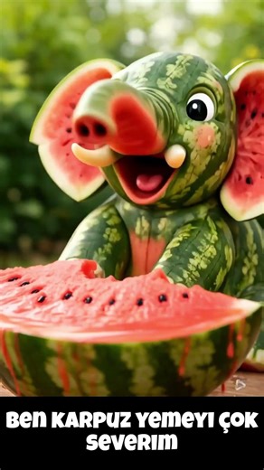 Watermelon Elephant 🍉🐘 | Learn English with Cute Animals for Kids!