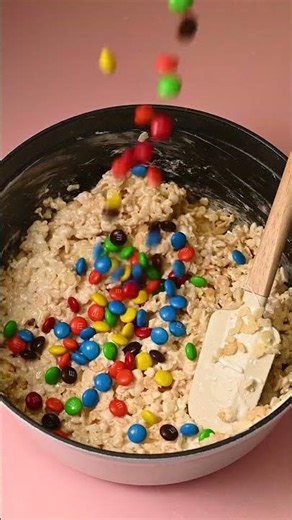 4-Ingredient M&M Rice Krispies Treats recipe