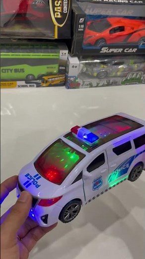 EPIC 3D Light Police Car 360° Spin | ASMR RC Unboxing & Lights Show #asmr