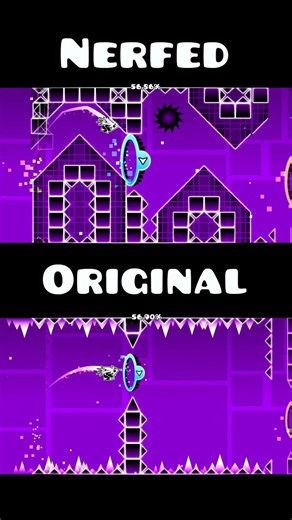 Cycles: Nerfed vs Original #geometrydash #gd #shorts