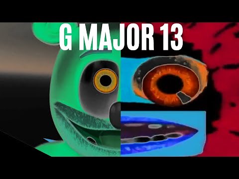 G Major 13 Effect Gummy bear Klasky Csupo Pinkfong SpongeBob Cocomelon Among Us Peppa Pig Pewdiepie