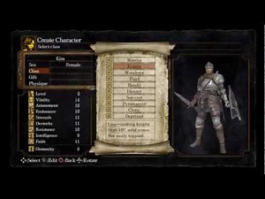 Dark Souls - Character Creation, Intro and Tutorial - Part 1-2 (PS3 HD 720p)