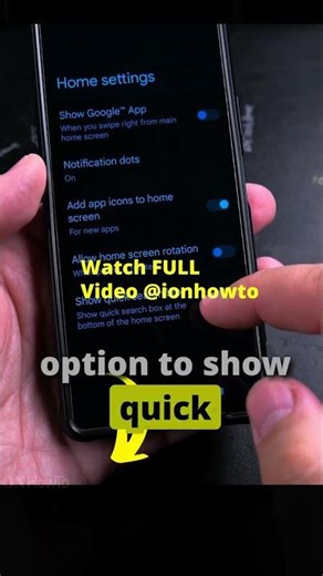 How to Remove Google Search Bar on Android Home Screen