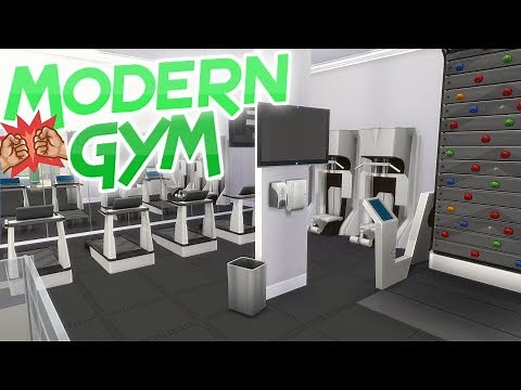 The Sims 4: MODERN FITNESS GYM | Speed Build (Fitness Stuff Pack)