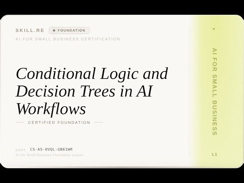 AI for Small Business: Conditional Logic and Decision Trees in AI Workflows