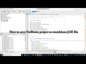 How to create standalone JAR file in NetBeans