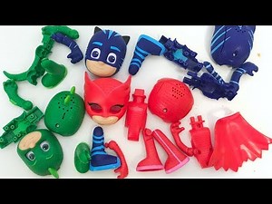 Pj Masks Wrong Body part Puzzle Learn Colors with Balls Ice Cream Pj Masks Wrong Heads