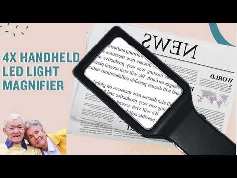 Improve reading clarity：Lighted bar magnifier for easy viewing of small print