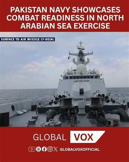Pakistan Navy demonstrated its operational readiness and combat preparedness through a comprehensive exercise in the North Arabian Sea. The drill featured successful live firing of the LY-80(N) Surface-to-Air Missile from a vertical launching system at extended range, effectively neutralizing aerial targets. Precision strikes using loitering munitions and successful open-sea trials of unmanned surface vessels further highlighted modern warfare capabilities. Senior naval leadership praised the ex
