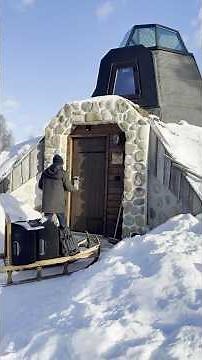 Kammi Glass Igloo Suites Northern Lights from Bed - Apukka Resort Rovaniemi Finland