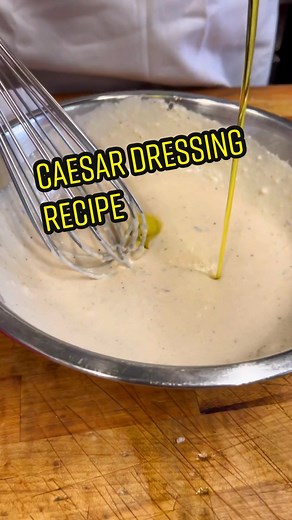 Save this caesar dressing recipe to try it for yourseld! #caesardressingfromscratch #caesarsaladrecipe