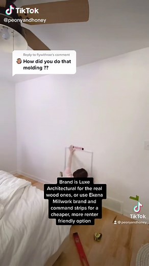 DIY Wall Moulding Accent Wall Ideas with Ekena Millwork Panels