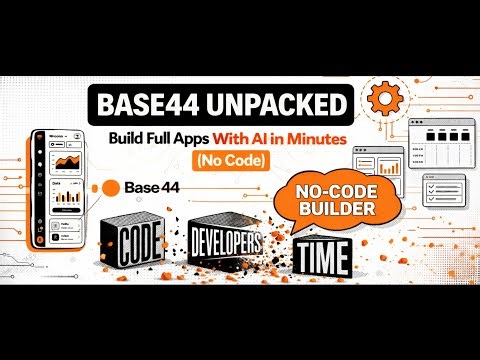 Base44 Unpacked: Build Full Apps With Al in Minutes (No Code)