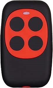Universal Garage Door Opener Remote Cloner Universal Gate Opener Remote Cloning Homelink Programmable Learning Key Fob 4-Buttons Multi Frequency 280MHZ-868MHZ (Red) 1PC