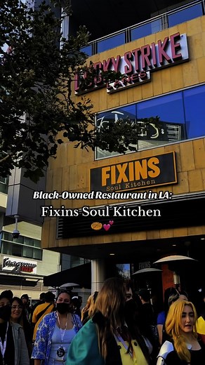 9.5K views · 9.9K reactions | LA Black-Owned Soul Food Restaurant 劉Come on by and check us out 﫶 Located at LA Live  We also have locations in Sacramento, Tulsa and Detroit  #soulfood #blackowned #blackinstagram #blackcommunity #losangeles #blackownedrestaurants #lafoodie #foodreview #foodieofinstagram | Fixins Soul Kitchen Restaurant | Facebook