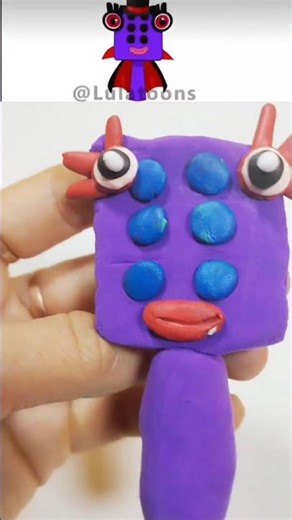 I made Sprunki OC Six (from NumberBlocks) #incredibox #sprunki #numberblocks #clay ‪‪@lulatoons‬