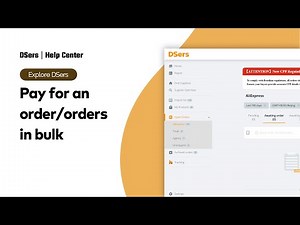 Explore DSers - Pay for an order or orders in bulk - DSers