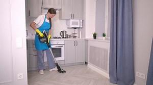 clip-1099786707-woman-uniform-uses-handheld-wireless-vacuum-cleaner
