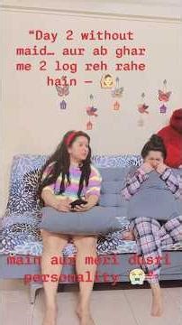 Main vs Main — maid ke bina version 😭 #lifewithanubha #yt