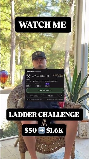 $50 to $1,600 NFL Ladder Challenge 💰 (Day 1)