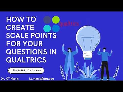 How to add scale points to questions in Qualtrics