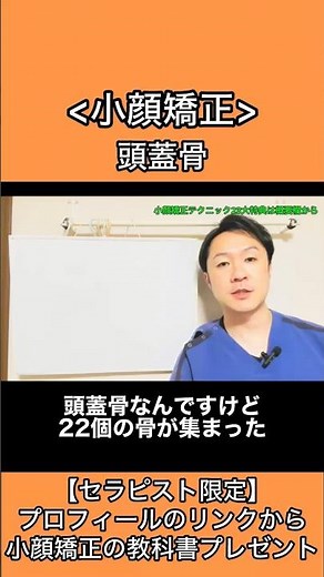 頭蓋骨は22個の骨から構成されています。脳脊髄液の産生と吸収によって、骨同士の縫合がわずかに開いたり閉じたりすると言われています。目の開きのアプローチをするときは前頭骨のリリースが効果的です。