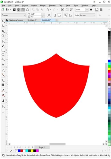 Coreldraw Use Symmetry And Shape Design ideas